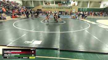 120 lbs Champ. Round 1 - Malaya Knighton, Timberline (Girls) vs Claire Shepardson, Kelso (Girls)