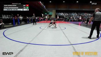 68 lbs Final - Zara Bongcaron, Grappling Arts Of Stockton vs Alyse Diffenderfer, California Grapplers