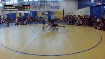 120 lbs Cons. Round 3 - Jorge Conde, Miami Palmetto Sr High vs Adonis Maritnez, Unattached