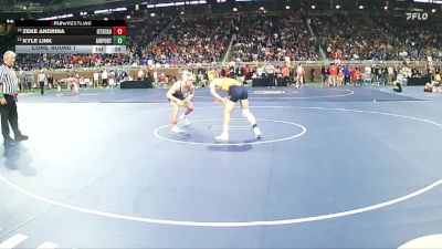 D2-126 lbs Cons. Round 1 - Zeke Andrina, Otsego HS vs Kyle Link, Airport HS (Carleton)