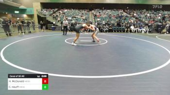 157 lbs Consi Of 32 #2 - Hayden McDonald, Meridian vs Connor Hauff, Meridian