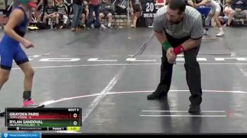 60 lbs Round 2 - Rylan Sandoval, Oklahoma Outlaws vs Grayden Paris, Terps Xtreme