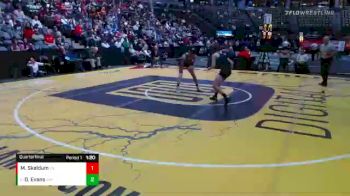126 lbs Quarterfinal - Daniel Evans, Vista Ridge vs Mickail Skeldum, Mesa Ridge
