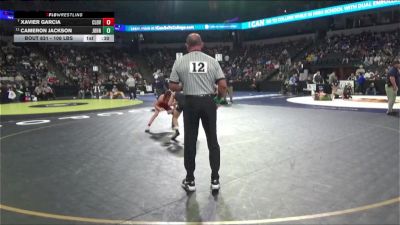 106 lbs Consi Of 16 #2 - Xavier Garcia, Clovis West (CS) vs Cameron Jackson, John F Kennedy (NC)