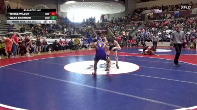 6A 113 lbs Quarterfinal - Bryce Wilson, Catholic High School For Boys vs Gabe Browder, BENTONVILLE HIGH SCHOOL