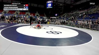 100 lbs Cons. Rd Of 64 - Maximilian Holley, OH vs Logan Bomgardner, PA