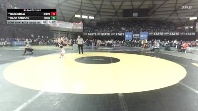 Boys 1B/2B 144 Champ. Round 1 - Nate Shaw, Newport vs Kase Denison, Tonasket