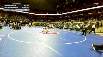 106 Class 1 lbs Cons. Semi - Cash Hancock, St. Pius X (Festus) vs Nicholas Larsen, Gallatin