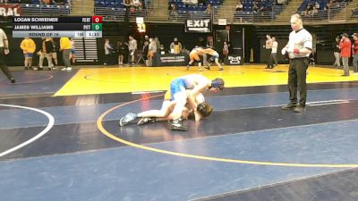 125 lbs Round Of 16 - Logan Schreiner, Fort LeBoeuf vs James Williams, Pittston