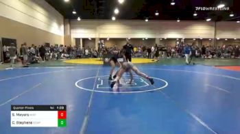 130 lbs Quarterfinal - Steel Meyers, Whitted Trained Wrestling Club vs Connor Stephens, Complex Training Center