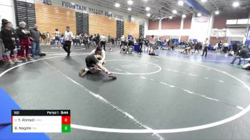 160 lbs Cons. Round 1 - Yousef Ahmed, Canyon vs Braiden Nagele, Foothill (Santa Ana)