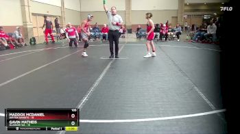105 lbs Round 3 (6 Team) - Maddox McDaniel, Dayton Bandits vs Gavin Matheis, Glasgow WA