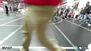 70 lbs Round Of 16 - Clayton Merrell, Mannford Pirate Youth Wrestling vs Baylon Reece, Grove Takedown Club