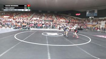 175 lbs Cons. Round 2 - Dodge Browning, Osawatomie HS vs Max Harvey, Baldwin HS