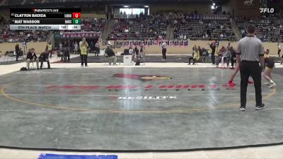 120 lbs 5th Place Match - Mat Wasson, Harrison County vs Clayton Badida, Conner