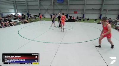 145 lbs Placement Matches (16 Team) - Aiden Van Balen, South Dakota Blue vs Will Deutschlander, Team Texas A