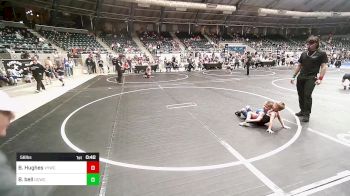 56 lbs Final - Beau Hughes, Verdigris Youth Wrestling vs Baker Bell, Dark Cloud Wrestling Club