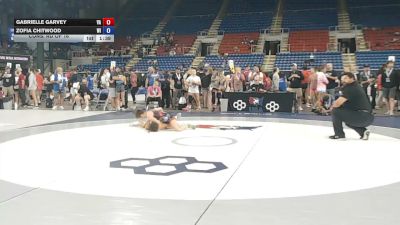 105 lbs Cons. Rd Of 16 - Gabrielle Garvey, Virginia vs Zofia Chitwood, Wisconsin