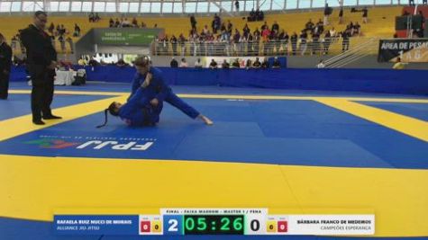 BÁRBARA FRANCO DE MEDEIROS vs RAFAELA RUIZ NUCCI DE MORAIS 2026 FPJJ Circuito Paulista GI Etapa 3