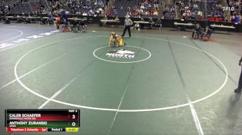 132 lbs 3rd Place Match - Caleb Schaefer, Evansville Mater Dei vs Anthony Zuranski, Avon
