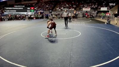 D 1 113 lbs Champ. Round 1 - Jayden Pontecorvo, Chalmette vs Luis Chavez, Walker