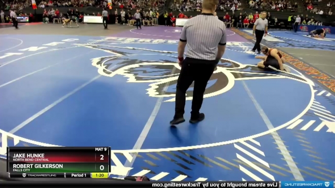 Champ. Round 1 - Jake Hunke, North Bend Central vs Robert Gilkerson ...