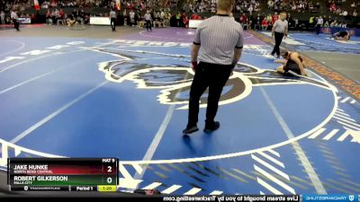 Champ. Round 1 - Jake Hunke, North Bend Central vs Robert Gilkerson, Falls City
