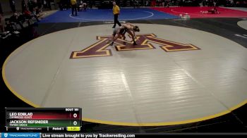 113 lbs Champ. Round 2 - Leo Edblad, Cambridge-Isanti vs Jackson Refsnider, Totino-Grace