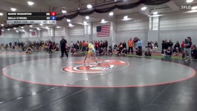 160 lbs Cons. Round 5 - Marin Wigginton, Unattached vs Bella Cyrkiel, John Carroll