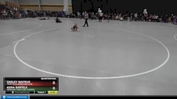 47-50 lbs Quarterfinal - Oakley Waitkus, Team Tulsa Wrestling Club vs Kiera Bartels, Ironhawk Wrestling Academy