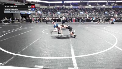 92 lbs Round Of 16 - Elias Carlson, Slyfox Wrestling Academy vs Jaxon Kimbrell, Team Northstars