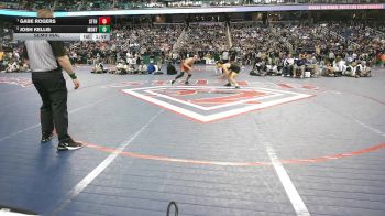 5A 144 lbs Semifinal - Gabe Rogers, Seaforth vs Josh Kellis, Montgomery Central