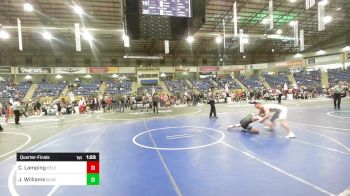 157 lbs Quarterfinal - Connor Lamping, Helena High vs Jacob Williams, Black Hills Wr Ac