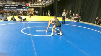 5A 105 lbs Quarterfinal - Anaveh Gonzales, Lubbock Cooper vs Bella Sandoval, Leander Rouse