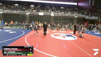 84 lbs Quarterfinal - Jett Johnson, Green River Grapplers Wrestling vs Cormick Fischer, Eastside United Wrestling Club