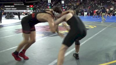 190 lbs Round Of 32 - Maxim Lazo, Lowell (SF) vs Brady Wight, Vacaville (SJ)