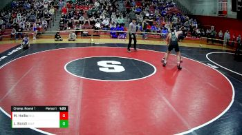 130 lbs Champ. Round 1 - Michael Hollis, Belle Vernon Area vs Luca Bondi, South Park