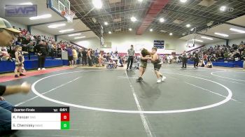 90 lbs Quarterfinal - Kayman Fencer, Salina Wrestling Club vs Slater Chernisky, Broken Arrow Wrestling Club