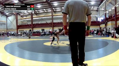 110 lbs Champ. Round 2 - Sophia Reece, Broken Arrow vs Ashlynn Brokaw, Mount Vernon