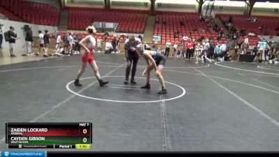 105 lbs Round 3 - Zaiden Lockard, Arsenal vs Cayden Gibson, Unattached