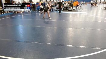 117 lbs Cons. Round 3 - Katherine Escalante, Augsburg University vs Cheyenne Mulford, Cornell College