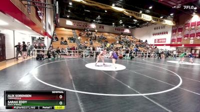 155 lbs Semifinal - Alix Sorensen, Thermopolis vs Sarah Eddy, Rock Springs