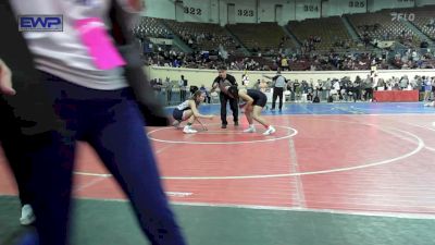 130 lbs Round Of 16 - Valeria Matos-Leal, Broken Arrow Girls Junior High vs Quinn Belanger, Altus JH