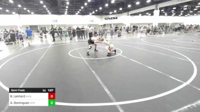 95 lbs Semifinal - Bentley Lenhard, Shootbox WC vs Aceyn Dominguez, Desert Dogs WC