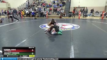 65 lbs Cons. Round 5 - Bennett Monson, Bison Wrestling Club vs Korbin Jabas, New Prague