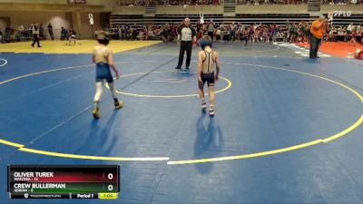 55 lbs Quarterfinals (8 Team) - Oliver Turek, Waconia vs Crew Bullerman, Adrian