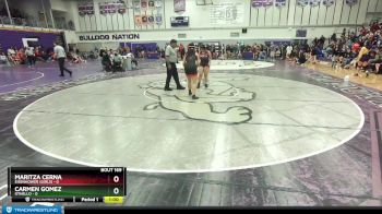 155 lbs Cons. Round 1 - Maritza Cerna, Eisenhower (Girls) vs Carmen Gomez, Othello