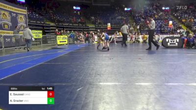 68 lbs Round Of 16 - Ella Saussol, Canon-McMillan vs Aleyah Grazier, Union City