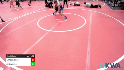 112 lbs Semifinal - Trysten McBride, Cleveland Take Down Club vs Justus Heeg, Cowboy Wrestling Club