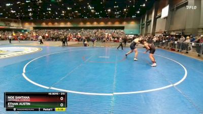 215 lbs Cons. Round 5 - Noe Santana, Centennial (Corona) vs Ethan Austin, Perry